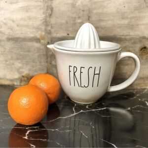 Rae Dunn FRESH Juicer Juice Pitcher Kitchen Ceramic Bowl New Without Tags